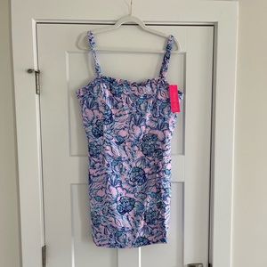 Lilly Pulitzer Pink and Blue Floral Jumpsuit